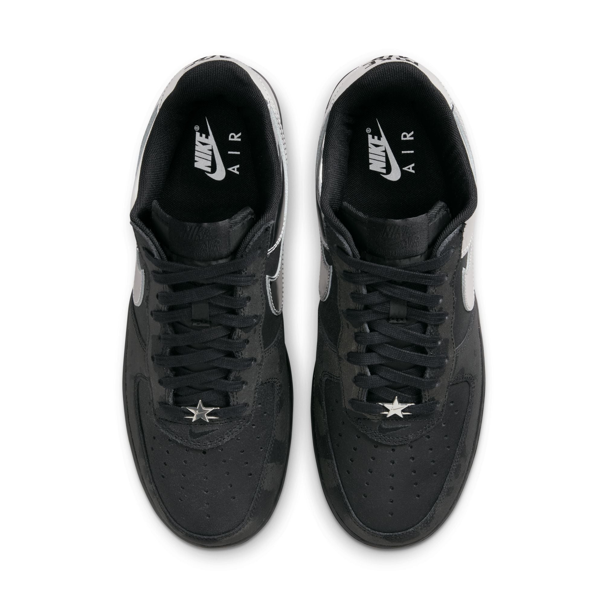 Nike Air Force 1 Low Retro 'Black and Metallic Silver'