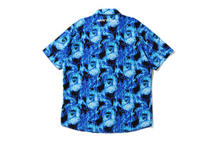 BAPE FLAME OPEN COLLAR SHIRT