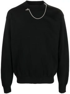 CHAIN KNIT ROUND NECK